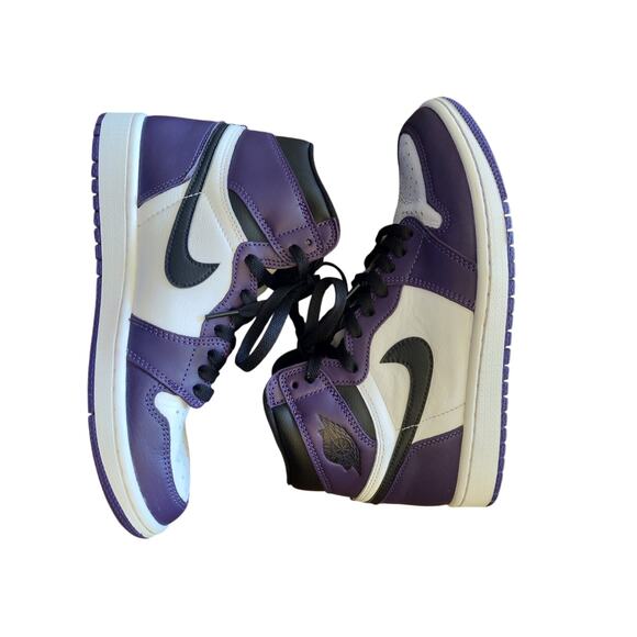 Size Men's 7.5 - Jordan 1 Retro OG High Court Purple 2.0 555088-500 - Picture 2 of 7
